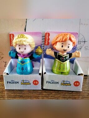 Fisher-Price Little People Disney Princess Frozen Elsa & Anna NWT